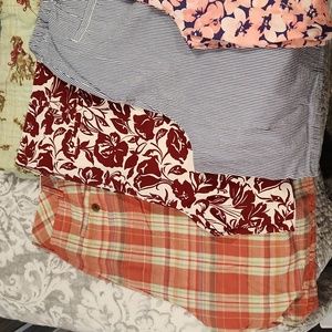 Woman's shorts lot. 6 pair size 20W. Lands End. Solid blue pair is Style & Co